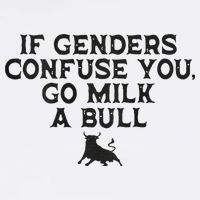 On The Back If Genders Confuse You Go Milk A Bull Cool Comfort Performance Bucket Hat