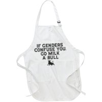 On The Back If Genders Confuse You Go Milk A Bull Apron
