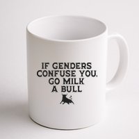 On The Back If Genders Confuse You Go Milk A Bull Mug