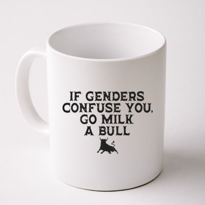 On The Back If Genders Confuse You Go Milk A Bull Mug