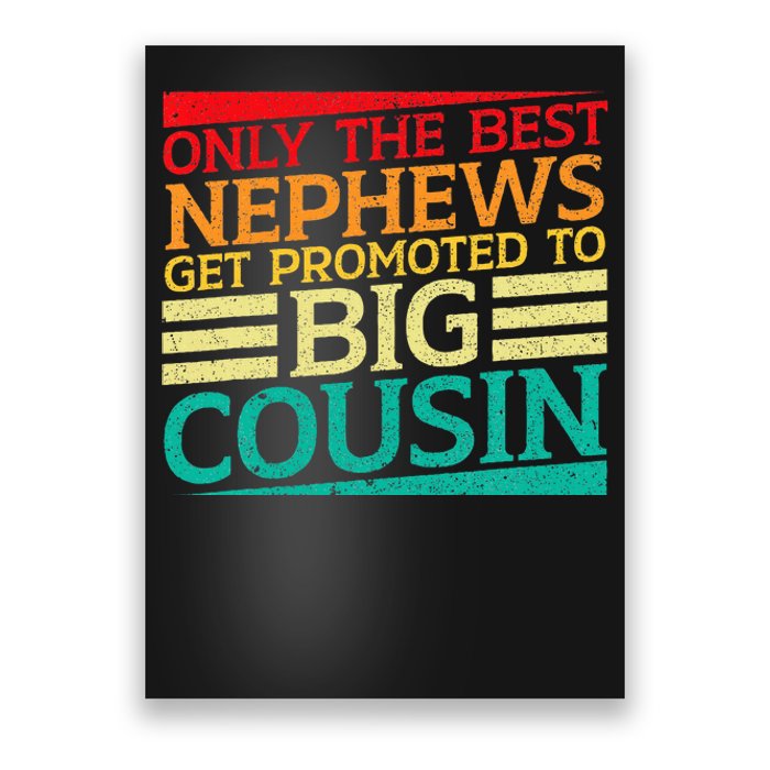 Only The Best Nephews Get Promoted To Big Cousin Future Poster