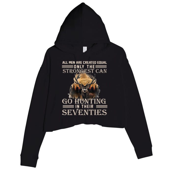 Only The Best Can Still Go Hunting In Their Seventies Crop Fleece Hoodie