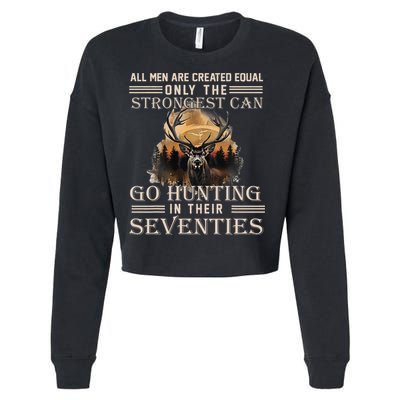 Only The Best Can Still Go Hunting In Their Seventies Cropped Pullover Crew