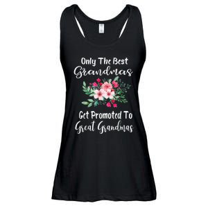 Only The Best Grandmas Get Promoted To Great Grandma Ladies Essential Flowy Tank