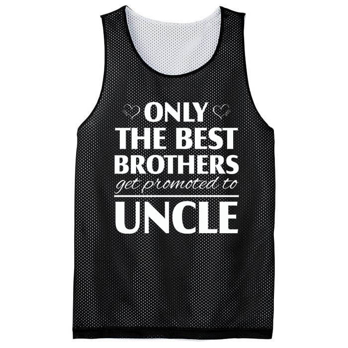 Only The Best Brothers Get Promoted To Uncle Mesh Reversible Basketball Jersey Tank