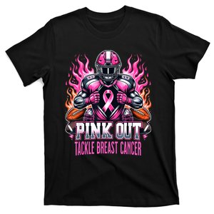 Out Tackle Breast Cancer Awareness American Football T-Shirt