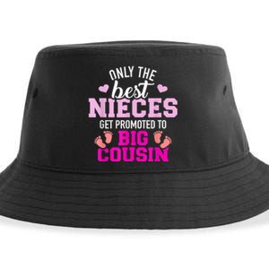 Only The Best Nieces Get Promoted To Big Cousin Sustainable Bucket Hat