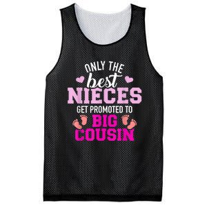 Only The Best Nieces Get Promoted To Big Cousin Mesh Reversible Basketball Jersey Tank