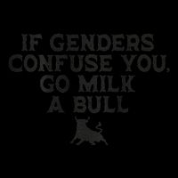 On The Back If Genders Confuse You Go Milk A Bull Meme 16oz Travel Tumbler