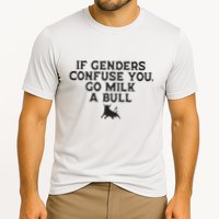 On The Back If Genders Confuse You Go Milk A Bull Meme Performance Shirt