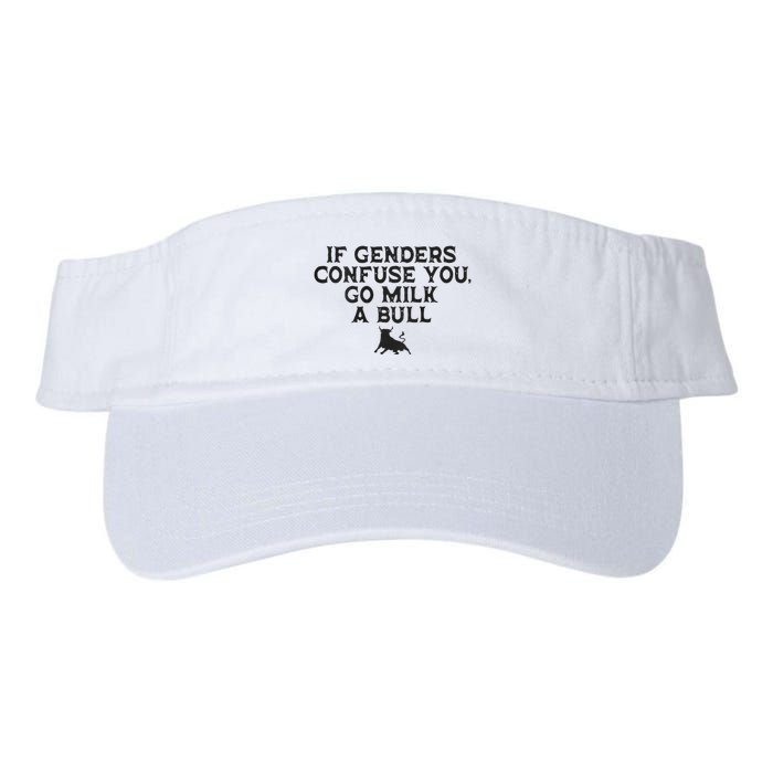 On The Back If Genders Confuse You Go Milk A Bull Meme Visor