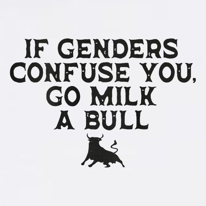 On The Back If Genders Confuse You Go Milk A Bull Meme Wool Snapback Cap
