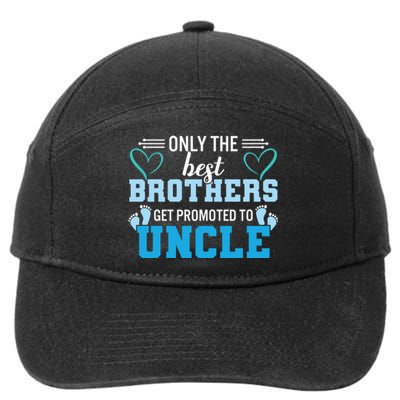 Only The Best Brothers Get Promoted To Uncle 7-Panel Snapback Hat