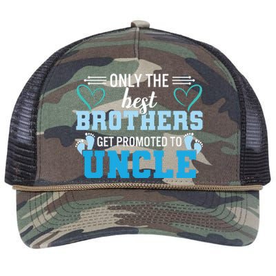 Only The Best Brothers Get Promoted To Uncle Retro Rope Trucker Hat Cap