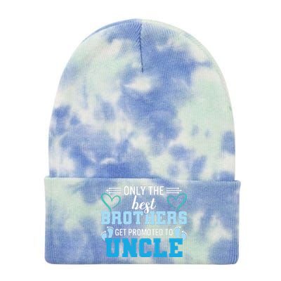 Only The Best Brothers Get Promoted To Uncle Tie Dye 12in Knit Beanie