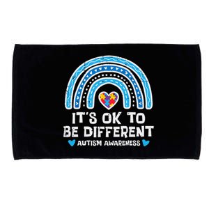 Ok To Be Different Rainbow Autism Awareness Girl Wo Microfiber Hand Towel