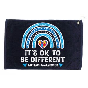 Ok To Be Different Rainbow Autism Awareness Girl Wo Grommeted Golf Towel