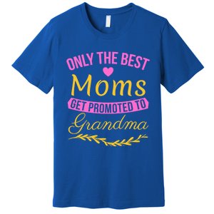 Only The Best Moms Get Promoted To Grandma New Grandma Gift Premium T-Shirt