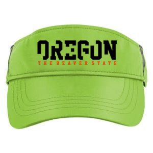 Oregon The Beaver State Cool Logo Adult Drive Performance Visor