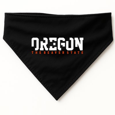 Oregon The Beaver State Cool Logo USA-Made Doggie Bandana