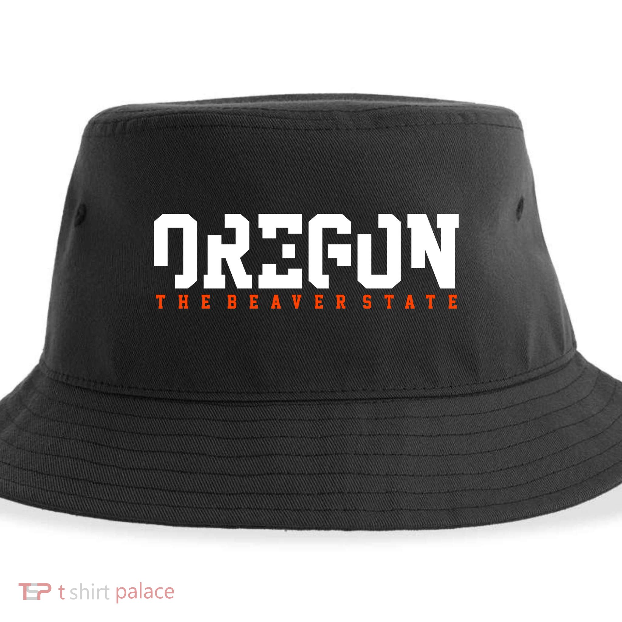 Oregon The Beaver State Cool Logo Sustainable Bucket Hat