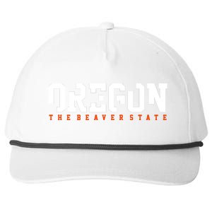 Oregon The Beaver State Cool Logo Snapback Five-Panel Rope Hat