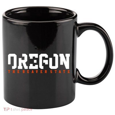Oregon The Beaver State Cool Logo 11oz C Handle Ceramic Mug