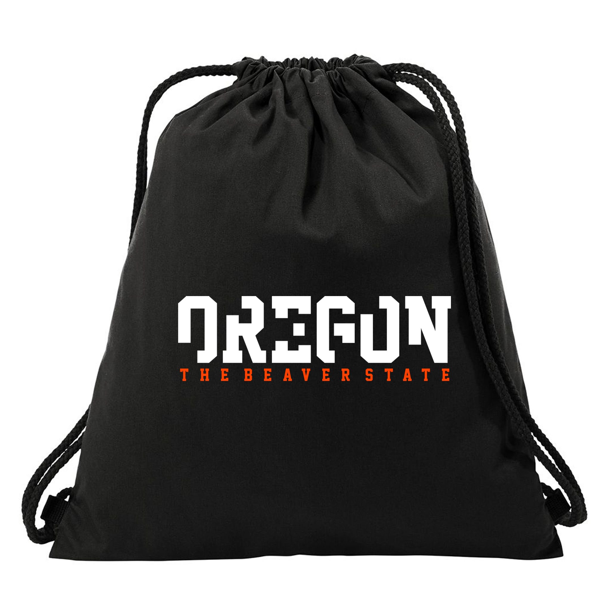 Oregon The Beaver State Cool Logo Drawstring Bag