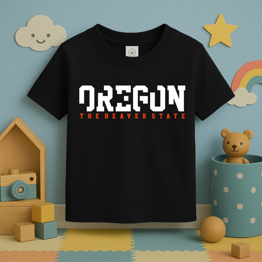 Oregon The Beaver State Cool Logo Toddler T-Shirt