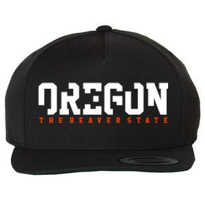 Oregon The Beaver State Cool Logo Wool Snapback Cap