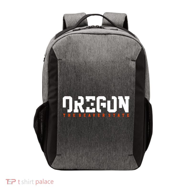 Oregon The Beaver State Cool Logo Vector Backpack