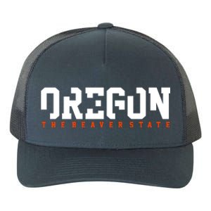 Oregon The Beaver State Cool Logo Yupoong Adult 5-Panel Trucker Hat