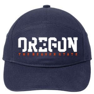 Oregon The Beaver State Cool Logo 7-Panel Snapback Hat