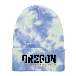 Oregon The Beaver State Cool Logo Tie Dye 12in Knit Beanie