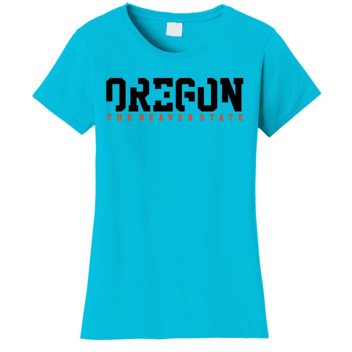 Oregon The Beaver State Cool Logo Women's T-Shirt