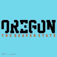 Oregon The Beaver State Cool Logo Kids T-Shirt