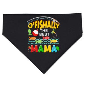 Ofishally The Best Mama Fisherwoman Cute Mom Fishing USA-Made Doggie Bandana