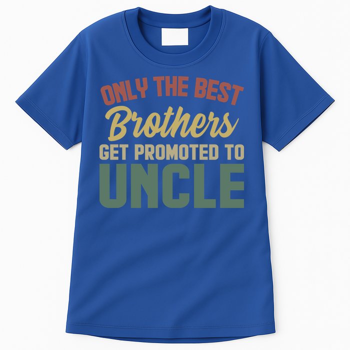 Only The Best Brothers Get Promoted To Uncle Vintage Uncle Funny Gift Tall T-Shirt