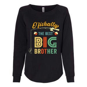 Ofishally The Best Big Brother Cute Fishing Womens California Wash Sweatshirt