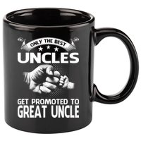 Only The Best Uncles Get Promoted To Great Uncle 11oz C Handle Ceramic Mug