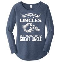 Only The Best Uncles Get Promoted To Great Uncle Women's Perfect Tri Tunic Long Sleeve Shirt