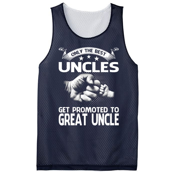 Only The Best Uncles Get Promoted To Great Uncle Mesh Reversible Basketball Jersey Tank