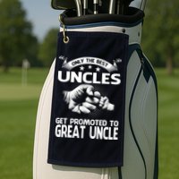 Only The Best Uncles Get Promoted To Great Uncle Golf Towel