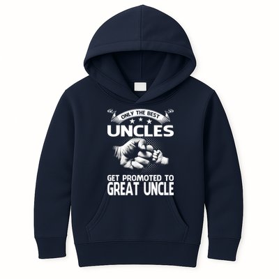 Only The Best Uncles Get Promoted To Great Uncle Kids Hoodie