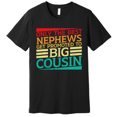 Only The Best Nephews Get Promoted To Big Cousin Future Premium T-Shirt