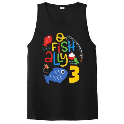 OFishAlly Three Birthday Decorations 3 Year Old 3rd Bday PosiCharge Competitor Tank