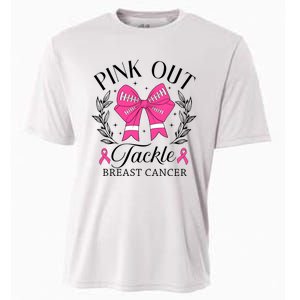 Out Tackle Breast Cancer Awareness Month Cooling Performance Crew T-Shirt