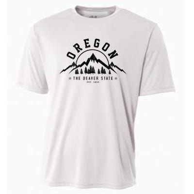 Oregon The Beaver State Portland Usa America Souvenir Cooling Performance Crew T-Shirt