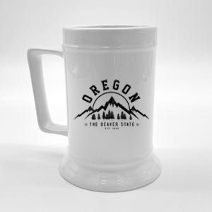 Oregon The Beaver State Portland Usa America Souvenir Beer Stein