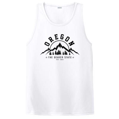 Oregon The Beaver State Portland Usa America Souvenir PosiCharge Competitor Tank